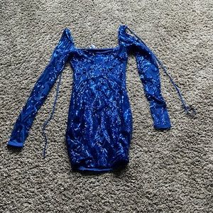 Blue sequin dress from Lucy in the sky